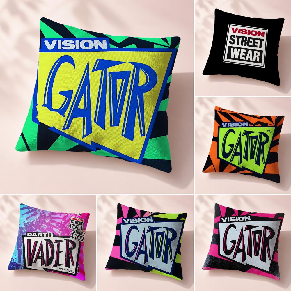 Streetwear Brand Home Decor - ブランドビジョン ストリートウェア クッションカバー プレミアム リバーシブル枕カバー 2-in-1