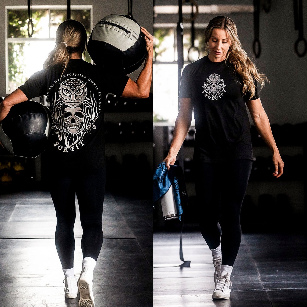 Streetwear Brand Always - それまでは常に無理のように思われますが、完成するまでそう思われます。Rok スポーツフィットネスブランド Tシャツコットングラフィック Tシャツ男性女性夏ストリートウェア