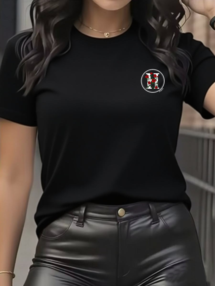 女性の Tシャツレジャーファッション半袖コットン Tシャツ高 - Streetwear Brand Shirts のレビューと価格
