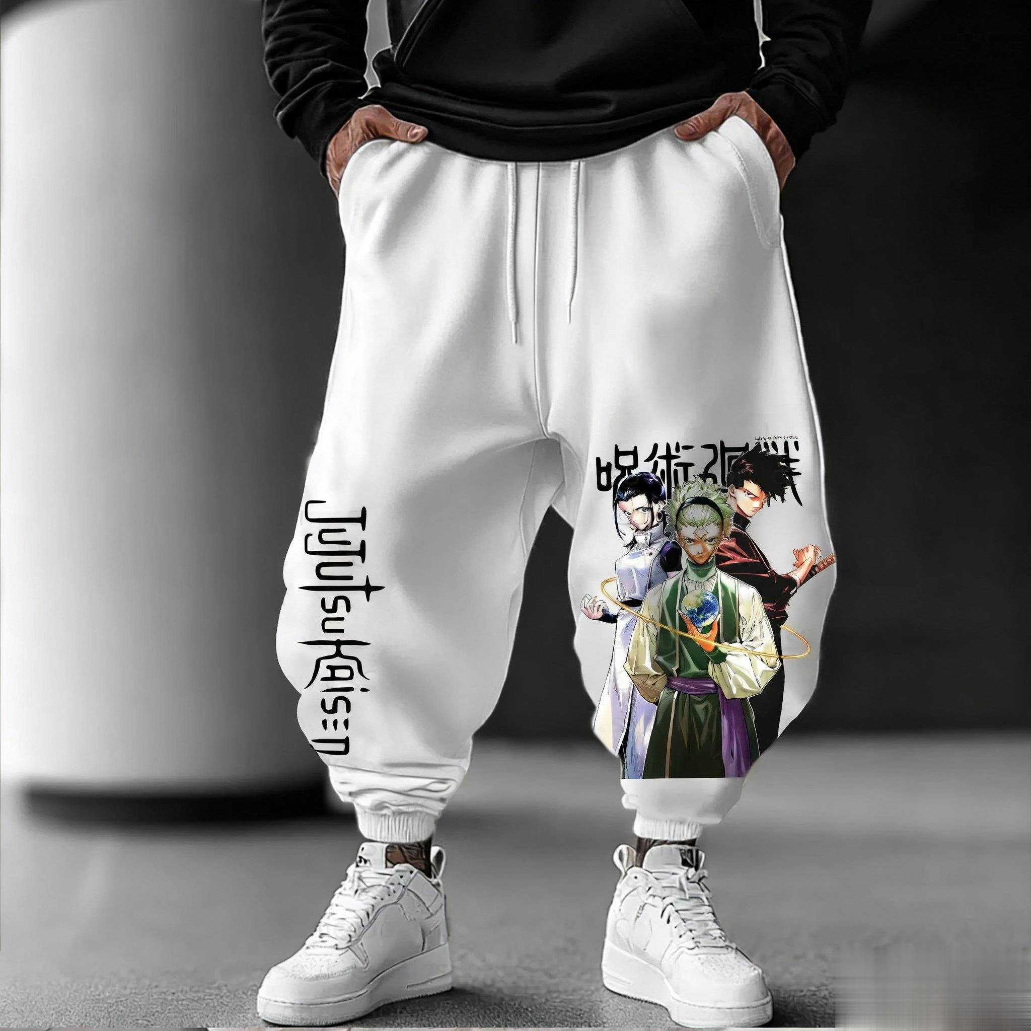 呪術廻戦男性ジョギングパンツルーズカジュアルスウェットパンツ - Streetwear Brand Beanie のレビューと価格