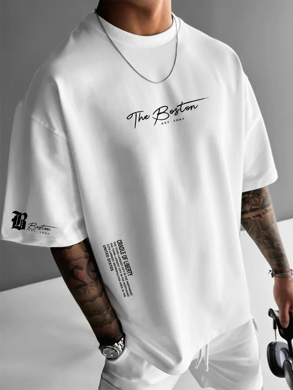 最新の高級メンズブランド、レタープリントTシャツ、100%純 - Streetwear Brand Shirts のレビューと価格