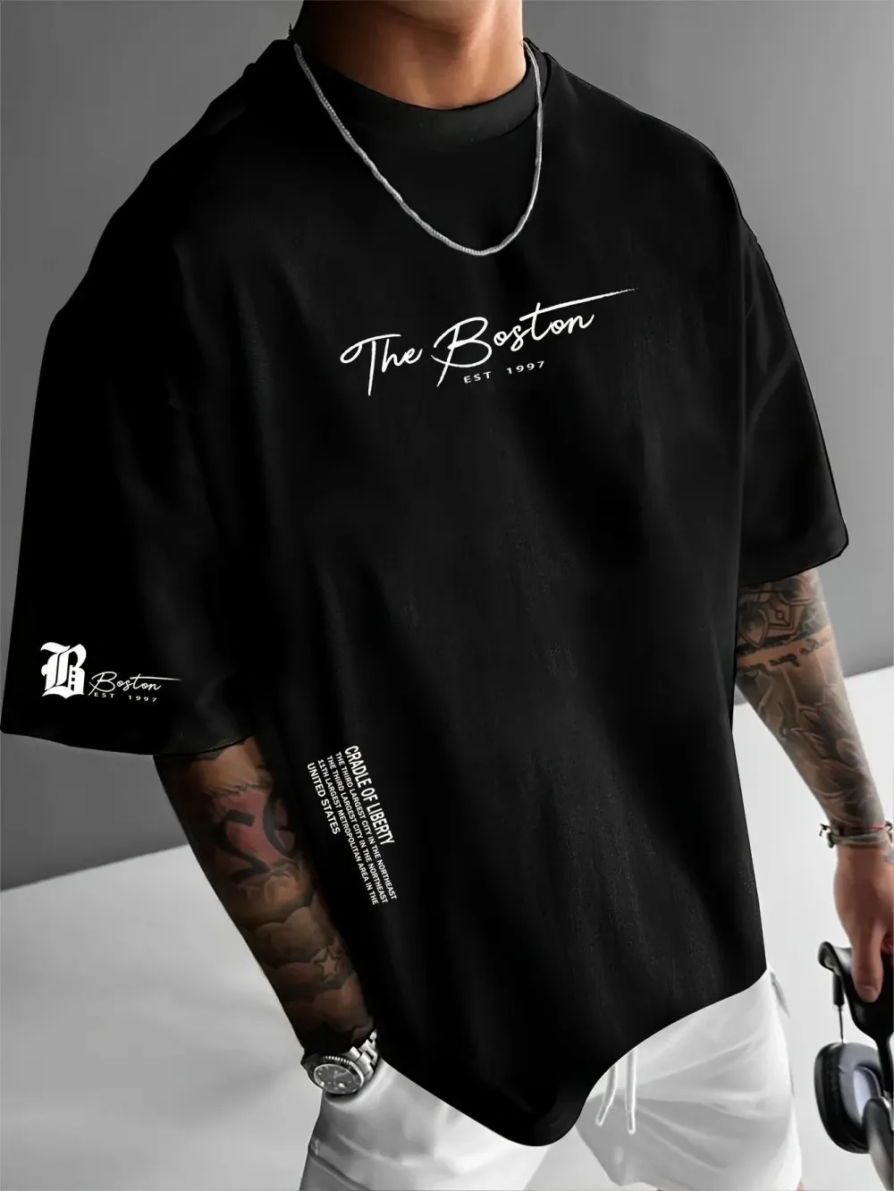 最新の高級メンズブランド、レタープリントTシャツ、100%純 - Streetwear Brand Shirts のレビューと価格