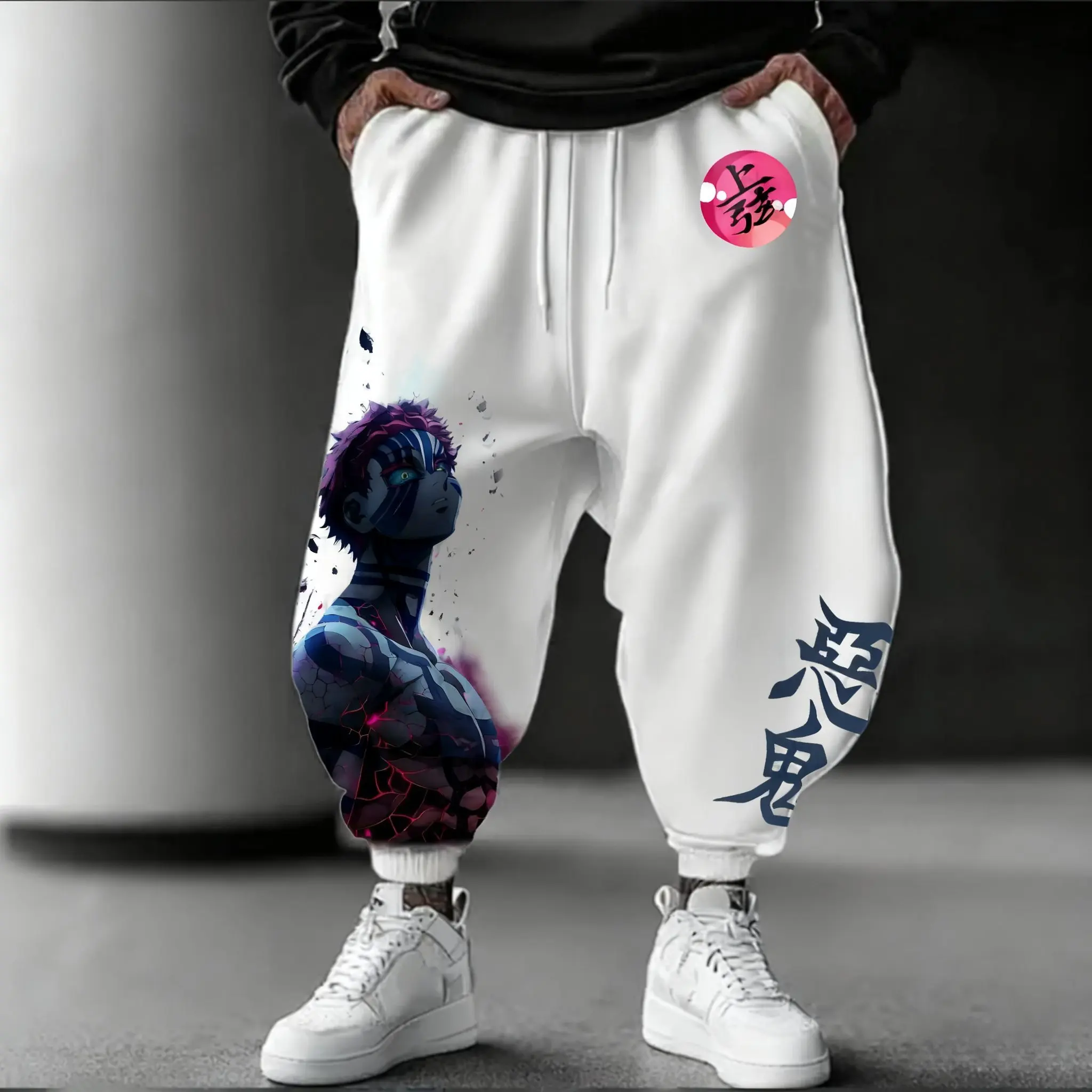 2026 デーモンスレイヤー Akaza アニメパンツ男性冬 - Streetwear Brand Beanie のレビューと価格
