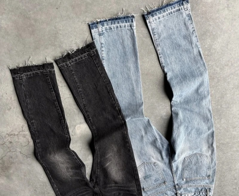 ヒップホップストレートレッグパンツゴシックフリンジカジュアル - Gallery Dept Flare のレビューと価格